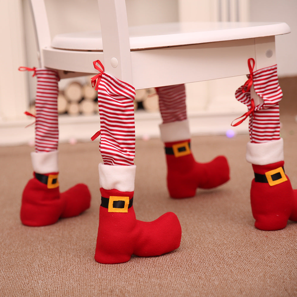 Chair Leg Christmas Stockings Set