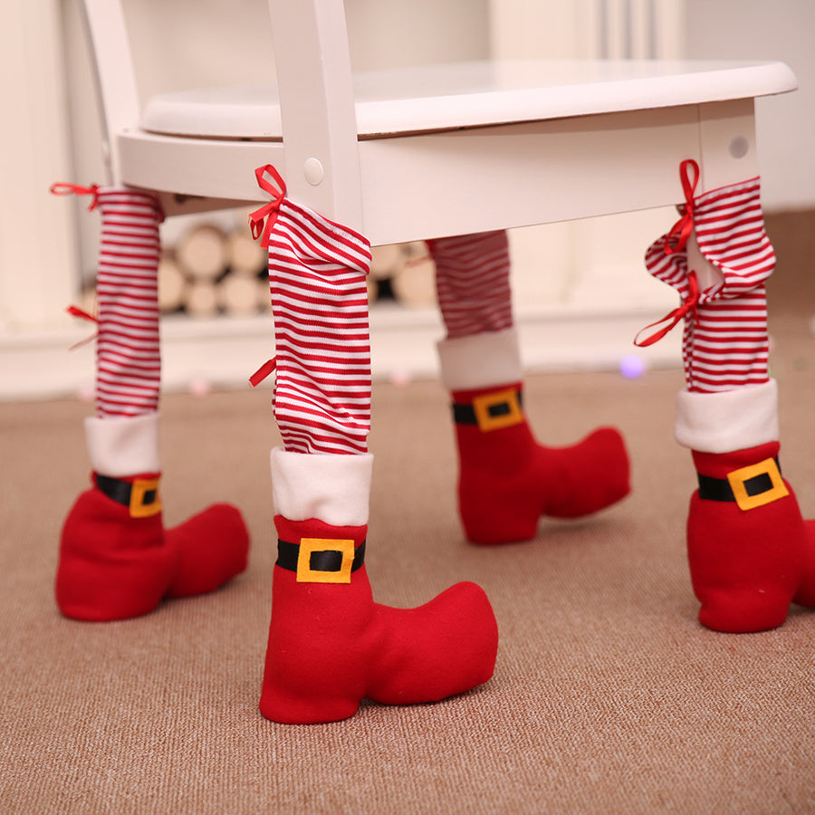 Chair Leg Christmas Stockings Set