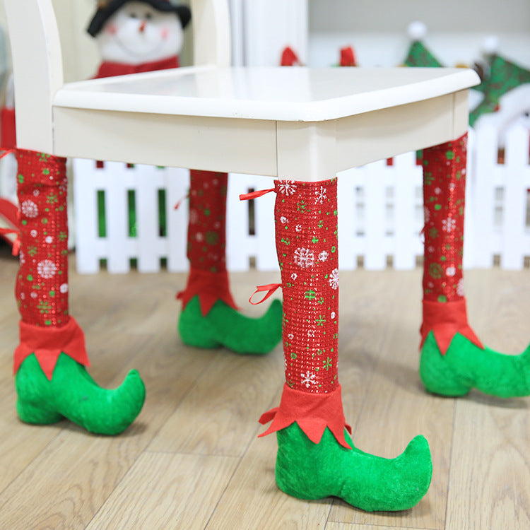 Chair Leg Christmas Stockings Set