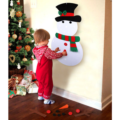 felt snowman, DIY snowman, christmas felt snowman, kids christmas, arts and crafts christmas kids