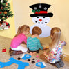 felt snowman, DIY snowman, christmas felt snowman, kids christmas, arts and crafts christmas kids