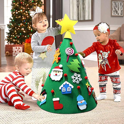 toddler felt tree, toddler tree, kids felt tree, 3d felt tree, baby christmas tree, toddler christmas tree, toddler xmas tree, toddler christmas winfinity brands