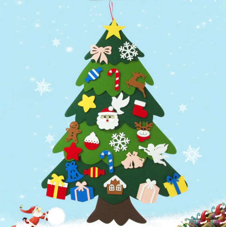 CREATEME™ Two Tone Family Felt Christmas Tree