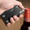 carbon fiber slim multifunctional walley key usb metal black  with bottle opener