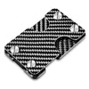 carbon fiber slim multifunctional wallet checkered key usb metal black