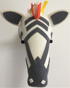 taxidermy, baby room decor, zebra wall mount head