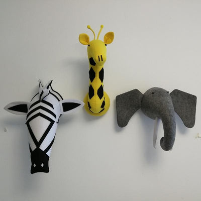 Crazy Creatures Safari Theme - Handmade Faux Animal Heads